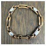 Marked Solid Cooper Bracelet