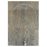 Sterling Silver Shoe Pendant Necklace