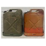 (2) Vintage Jerrycans