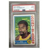 Rare 1974 Topps Wilt Chamberlain Graded 2 Card