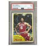 1981 Topps Julius Erving Graded 7 Card