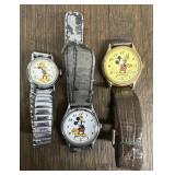 (3) Vintage Mickey Mouse Watches