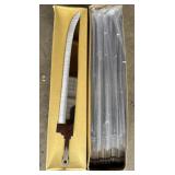 (120) 7.5' Stainless Steel Serrated Knife Blades