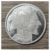 One Ounce Indian/Buffalo Silver Round #1