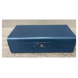 Small Blue Metal Tool Box