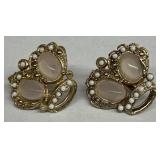 1950s Pink Gems Earrings