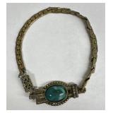 Vintage Navajo Bracelet w/Turquoise Stone