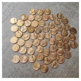 (62) Uncirculated Pennies Dates Range 1959-1984