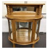 Glass Front Lighted Display Shelf