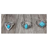 (3) South Western Native American Rings