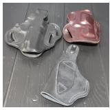 (3) DeSantis Leather Holsters