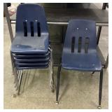 (6) Kids Sized School Chairs