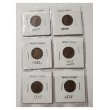 (6) Wheat Cents **SEE BELOW**