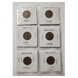 (6) Wheat Cents **SEE BELOW**