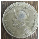 1966 Panama Medio Balboa w/ 40% Silver #2