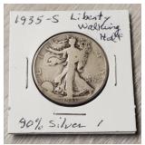 1935-S Liberty Walking Half-Dollar Fine
