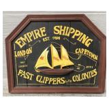 Empire Shipping Wooden Sign