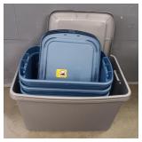 (5) Totes With Lids