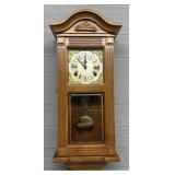 Vintage Oak Chiming Wall Clock