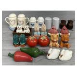 (12) Pairs of Assorted Salt & Peppers Shakers