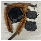 Grandmaï¿½s Hat, Purses, & Mink Collar