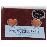 Pink Mussell Shell Earrings