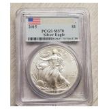 2015 Silver Eagle PCGS MS 70 First Strike