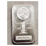 1 oz Silver Walking Liberty Bar