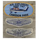 (3) Assorted Air Explorers Patches