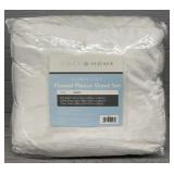 Cozy Home Ivory Queen Flannel Fleece Sheet Set