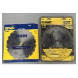 (2) DeWalt Saw Blades & (1) Irwin Saw Blade