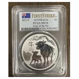 2021 PCGS First Strike MS70 Australia Ox