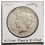 1923-S Silver Liberty Peace Dollar