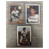 (3) Willie Mays Basketball Cards