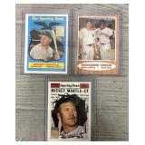 (3) Topps Mickey Mantle Baseball Cards