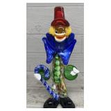Unmarked Murano Italian Clown Glass Art Figurine