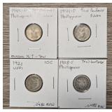 (4) Silver Foreign 10-Cent Coins #2