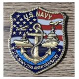 250th Anniversary of US Navy Shield Medallion