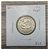 1943 Silver Australia Shilling Coin #2