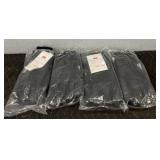 (4) Pairs Black Leather Gloves