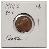 Mint Error 1969-S Lincoln Cent