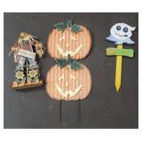 (4) Halloween Decor Signs