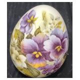 Ceramic Flowered Egg