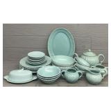 Vintage Aqua Matte Franciscan Coronado Dinner Set
