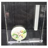 JACARTE Exquisit Hand Painted Glass Vase