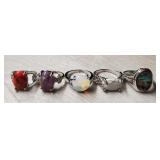 (5) Gemstone Rings
