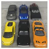 (6) Various Jada & Maistro 1/24 Scale Diecast Cars