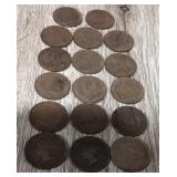 Variety of Vintage Canadian Large Cents