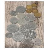 Variety of Vintage Foreign Coins