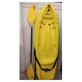 Yellow Lifetime Kayak w/Paddle
